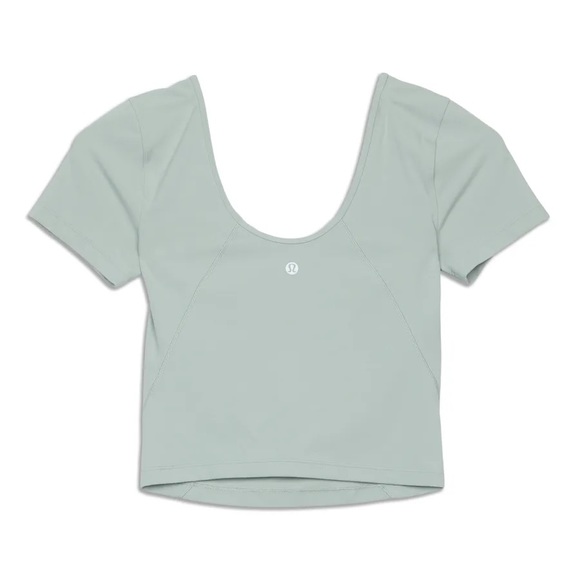 Lululemon align v neck short sleeve green fern 6 - Picture 2 of 4